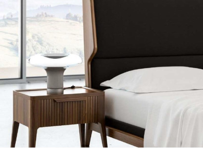 Schlafzimmer-Nachttisch mit Stauraum im modernen Stil Holzmöbel Luxus